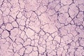 Violet ÃÂracks texture ground surface soil, drought, dried clay, ground on Mars